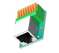 Alksubbm Adattatore terminale RJ45 8P8C femmina Socket Board, orizzontale | per cavo Ethernet che termina servizio di cablaggio compatto Installare i doveri