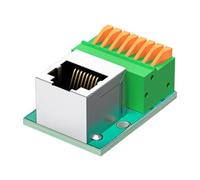 Alksubbm Adattatore terminale RJ45 8P8C femmina Socket Board, verticale | per cavo Ethernet che termina servizio di cablaggio compatto Installare i doveri