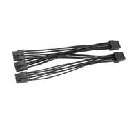 Alksubbm Cavo adattatore grafico desktop | Connettore GPU PCIe 2X8 femmina a triplo 8 maschio, strato esterno in PVC nero, rame stagnato 18AWG per aggiornamenti interni