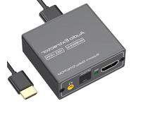 Alksubbm Digital Visual Link Separatore Suono Supporta 3840x2160 A 60Hz Display Con 3.5mm Connettore e Uscita Luce per Sistemi di Intrattenimento Media Player Non Driver Splitter