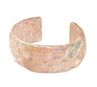 Alksubbm Elegante acrilico geometrico con finitura leggera confortevole versatile accessorio acrilico geometrico, Misura unica, come descritto