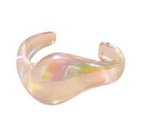 Alksubbm Elegante acrilico geometrico con finitura leggera confortevole versatile accessorio acrilico geometrico, Misura unica, come descritto