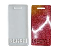 Alksubbm Etichetta robusta del nome del silicone per i distintivi del pass del lavoro degli studenti che lavorano nel simbolo di colore bianco
