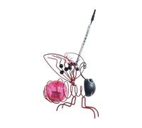 Alksubbm Lampada solare a tema animale con facile installazione, RedBee | Funzione di accensione e spegnimento automatico, spaziatura di 5 mm, 6 lampadine a LED, da 4 a 8 ore di lavoro per recinto