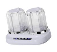 Alksubbm Lavatrice a doppio secchio, capacità 2 l, dispositivo di lavaggio separato simultaneo, perfetto per delicati e indumenti intimi, lavatrice portatile