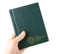 Alksubbm Portamonete dal design compatto con tecnologia anti scolorimento per organizzatori di valuta di valore album in pelle PVC Storage Album