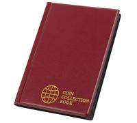 Alksubbm Portamonete dal design compatto con tecnologia anti scolorimento per organizzatori di valuta di valore album in pelle PVC Storage Album