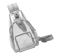 Alksubbm Pratica borsa a tracolla trasparente, grigio, Taglia unica | , Leggero ed elegante per le avventure, zaino a tracolla in PVC soddisfa i requisiti dello stadio