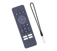 Alksubbm RF439B Custodia in silicone per telecomando con apertura, nero | Per RF439B Silicone Slip-on Form, installazione senza attrezzi, retro strutturato con un punto di attacco cordino da polso