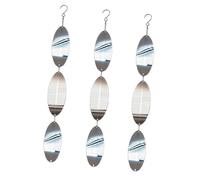 Alksubbm Set di 3 spinner in metallo per decorazione da giardino e controllo degli uccelli sicuro