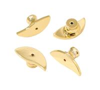 Alksubbm Set di 4 tappi di ricambio per orecchini a forma di luna, adatti per orecchini