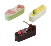 Alksubbm Set di decorazioni da dessert da collezione per la cucina della | Pasticcini per il tè del pomeriggio da cucina, tavolo e espositore per mensole, 3 pezzi