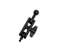 Alksubbm Supporto per telefono con testa a sfera da 17 mm, maschio a vite a | Corpo in lega di alluminio nero, due giunti girevoli, cambi di posizione per componenti e accessori per montaggio fotocamera