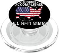 All 50 States Mission Accomplished Visit all 50 USA states PopSockets PopGrip per MagSafe