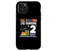 All Aboard Im Turning 2 2 Compleanno 2 anni 2 anni Custodia per iPhone 11 Pro