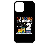 All Aboard Im Turning 2 2 Compleanno 2 anni 2 anni Custodia per iPhone 12 mini