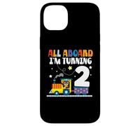All Aboard Im Turning 2 2 Compleanno 2 anni 2 anni Custodia per iPhone 14 Plus