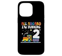 All Aboard Im Turning 2 2 Compleanno 2 anni 2 anni Custodia per iPhone 14 Pro Max