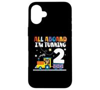 All Aboard Im Turning 2 2 Compleanno 2 anni 2 anni Custodia per iPhone 16 Plus
