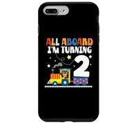 All Aboard Im Turning 2 2 Compleanno 2 anni 2 anni Custodia per iPhone 7 Plus/8 Plus