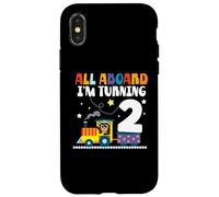 All Aboard Im Turning 2 2 Compleanno 2 anni 2 anni Custodia per iPhone X/XS