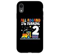 All Aboard Im Turning 2 2 Compleanno 2 anni 2 anni Custodia per iPhone XR