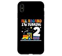 All Aboard Im Turning 2 2 Compleanno 2 anni 2 anni Custodia per iPhone XS Max