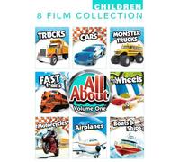 All About 8 Pack Volume 1: Car, Monster Trucks, Trucks, Fast Trains, Fun On Wheels, Motorcycles, Airplanes, Boats And Ships