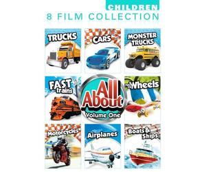 All About 8 Pack Volume 1: Car, Monster Trucks, Trucks, Fast Trains, Fun On Wheels, Motorcycles, Airplanes, Boats And Ships