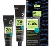 All About Curls 3B Wavy Navy Colorazione permanente per capelli (siero preparatore e protettivo e tintura per capelli ricci) - Copertura dei cape