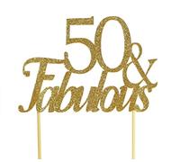 All About Details Topper per torta Gold 50-&-Fabulous