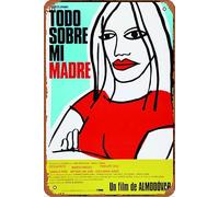 All About My Mother (Todo Sobre Mi Madre) Movie - Targa vintage classica anni '90 targa in metallo latta 20,3 x 30,5 cm decorazione da parete vintage retrò