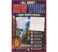 All About New York Word Search Puzzles: Word Searches with Easy-to-Read Print about New Yorks Landmarks, Entertainment Districts, Monuments, and More ... - Gift for Holidays, Vacations, and Free Time