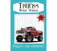 All About Trucks Word Search Puzzle Book: Includes parts and vehicles | 7x10 | 45+ Puzzles Great for Gifts and Kids!