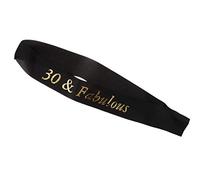 All Age Birthday Party Satin Sash Dorure Figure Dorate Numeri Dor Incapsulati in 30 40 50 60 70 80 E Favoloso Nero 30 63 X 3,7 Pollici Fine ArtigianatoDurabilità