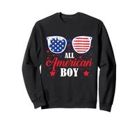 All American Boy 4 luglio Ragazzi Patriottici Adolescenti Bambini Felpa