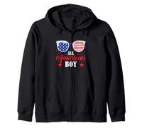 All American Boy 4 luglio Ragazzi Patriottici Adolescenti Bambini Felpa con Cappuccio