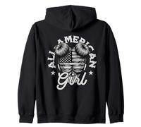 all American Bun Girl Felpa con Cappuccio