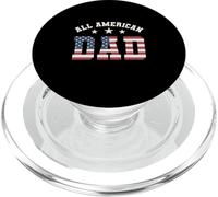 All American Dad 4 luglio festa del papà bandiera degli Stati Uniti per il padre PopSockets PopGrip per MagSafe