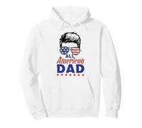 all American Dad Sunglasses USA Flag 4th of July Felpa con Cappuccio