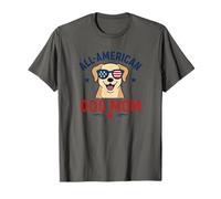 All American Dog Mom - Simpatico design patriottico per gli amanti degli animali domestici Maglietta