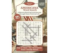 All-American Life Word Search: Easy to Read Puzzle Book for Seniors, Boomers about American Culture, Traditions, Places and More | 6x9 inches, 112 ... Gift for Holidays, Birthdays and Memory