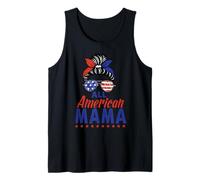all American Mama Sunglasses USA Flag 4th of July Canotta