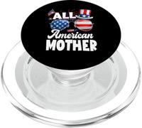All American Mother American Flag Sunglasses 4th Of July PopSockets PopGrip per MagSafe