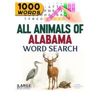 All Animals of Alabama - Word Search: Large Print