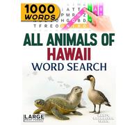 All Animals of Hawaii - Word Search: Large Print