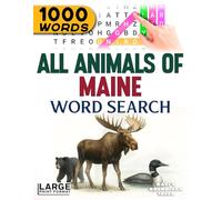 All Animals of Maine - Word Search: Large Print