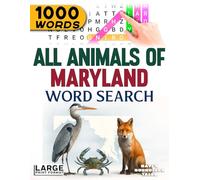 All Animals of Maryland - Word Search: Large Print