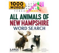 All Animals of New Hampshire - Word Search: Large Print