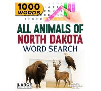 All Animals of North Dakota - Word Search: Large Print